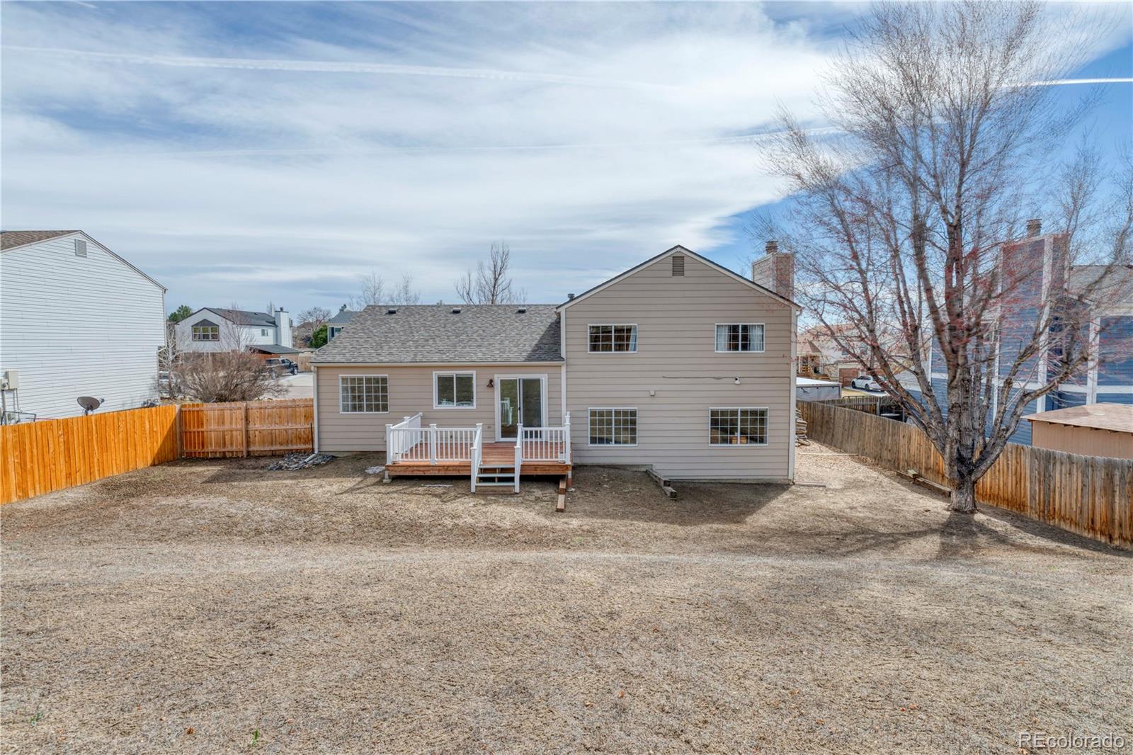 6723 East Rustic Drive Parker, CO 80138 - Photo 30 of 32 a view of a house with a yard and roof