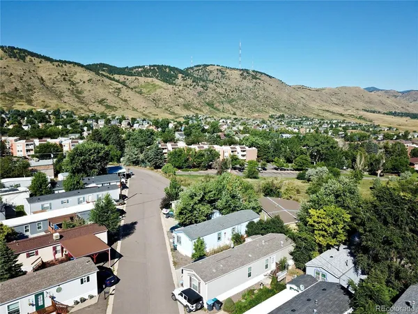 an aerial view of a city with lots of residential buildings