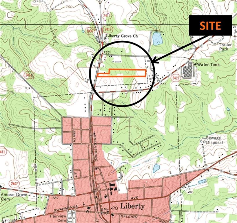 5484 Old 421 Road Liberty, NC 27298 - Photo 8 of 11 Topo Map