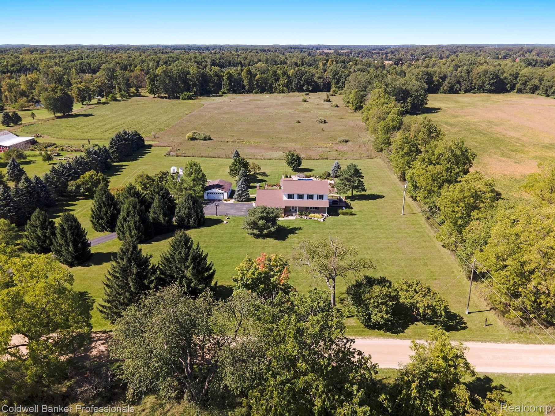 2706 Clark Road Lapeer, MI 48446 - Photo 42 of 44 Aerial View Of Home and Property