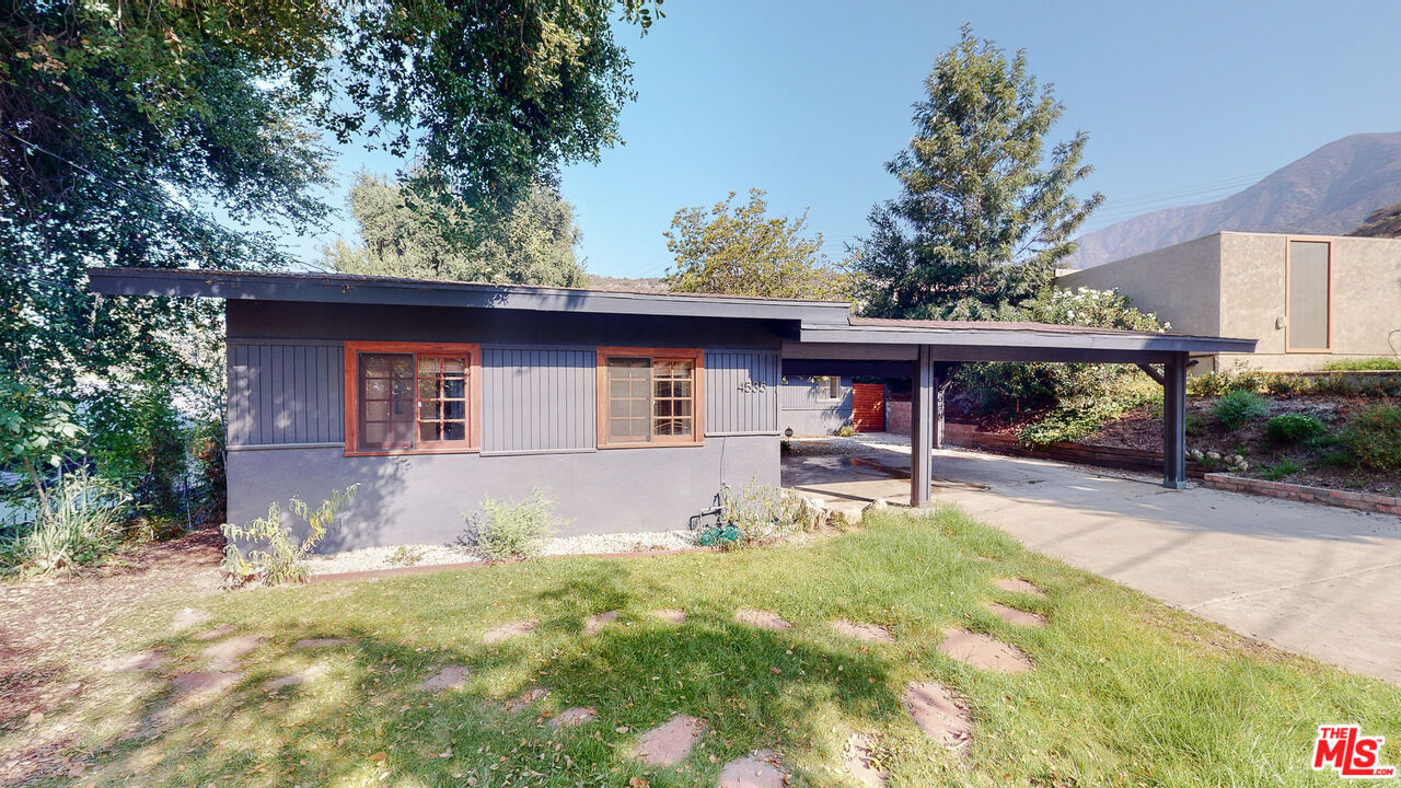 4535 El Prieto Road Altadena, CA 91001 - Photo 3 of 41 a front view of house with yard and entertaining space