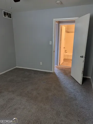 an empty room with window