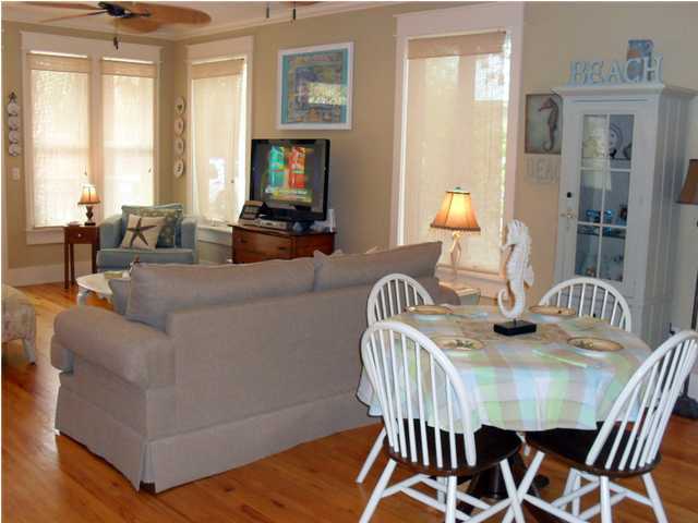 203 Seacrest Beach Boulevard East Seacrest, FL 32461 - Photo 7 of 24 a view of a a dining room with furniture window and wooden floor