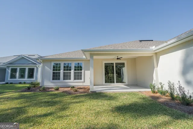 a view of a hallway with a window