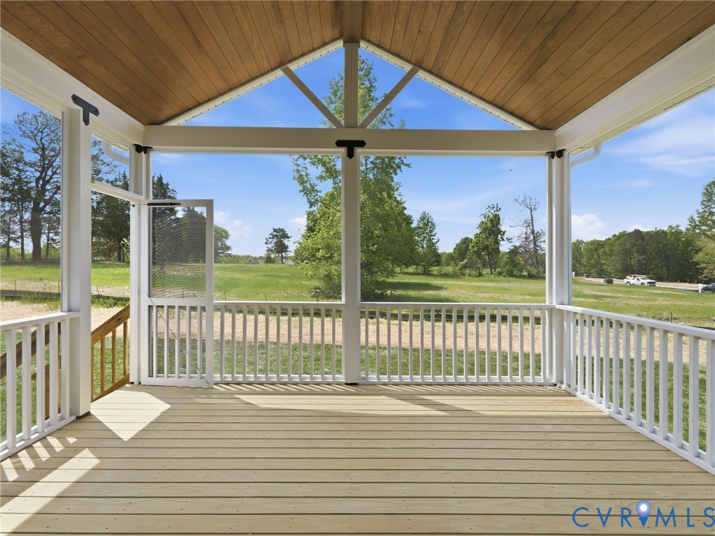 18112 Copper Fox Loop Moseley, VA 23120 - Photo 20 of 29 a view of a deck with wooden floor and outer view