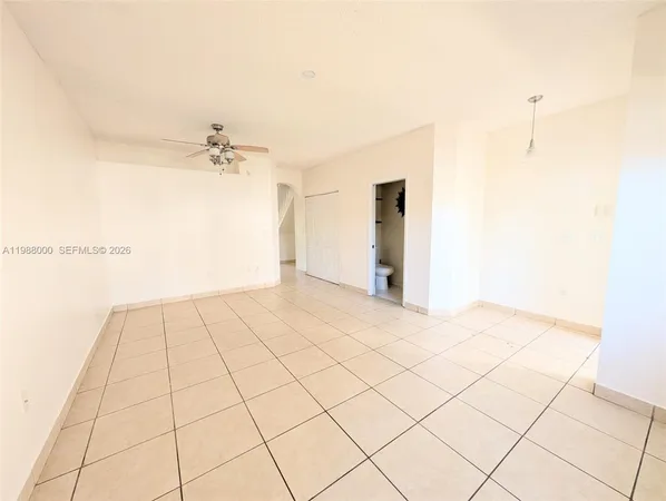 a view of an empty room