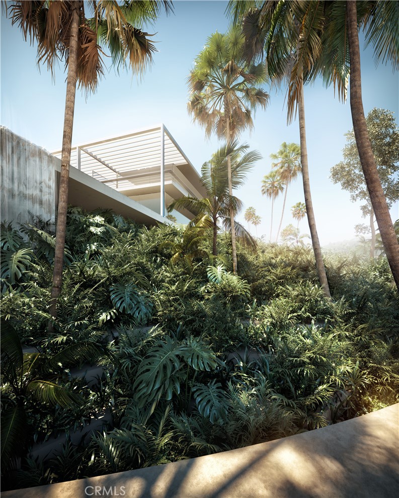 332 Bel Air Road Los Angeles, CA 90077 - Photo 18 of 20 a backyard of a house with palm tree