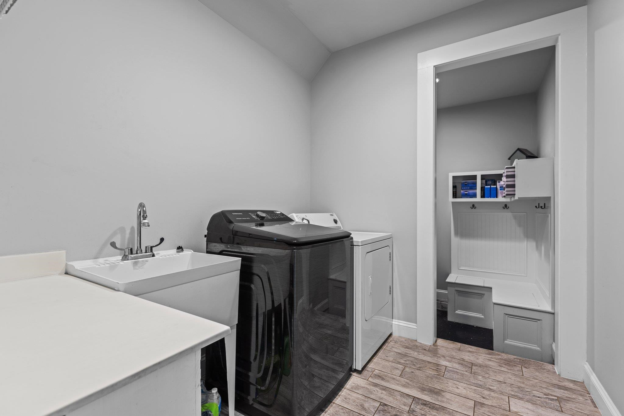 312 P G Pearce Road Zebulon, NC 27597 - Photo 37 of 57 Laundry Room with Utility Sink