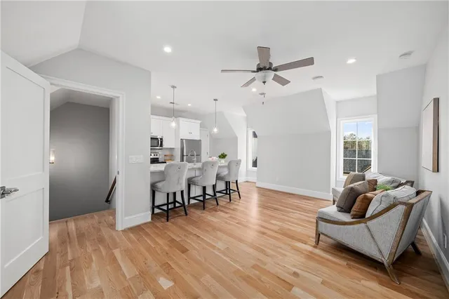 a patio with a table and chairs