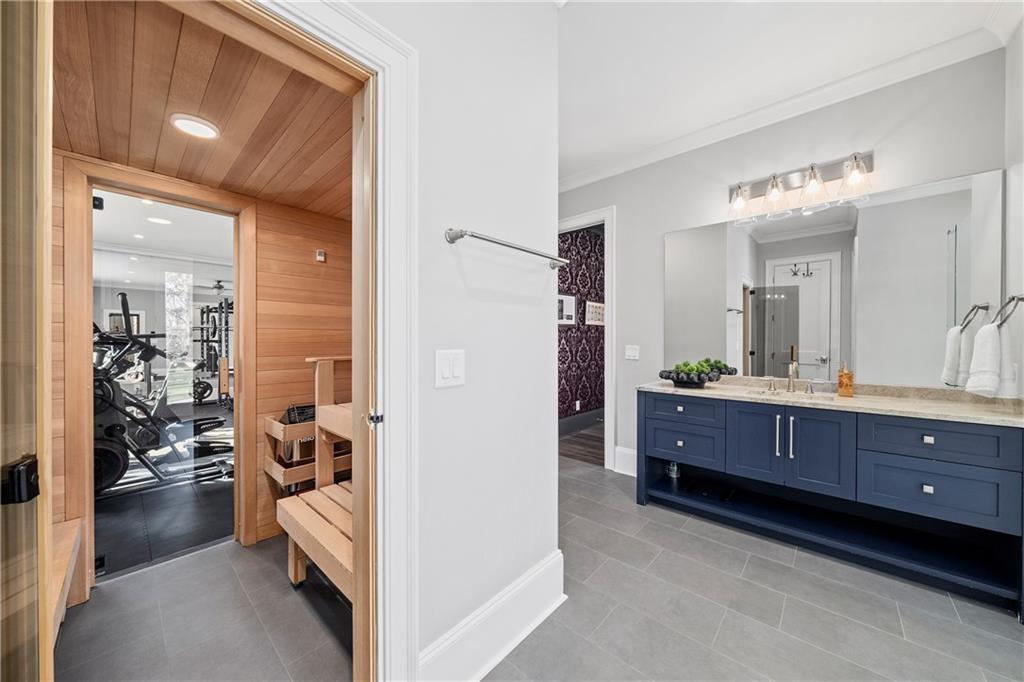 1002 Overlook Terrace Ball Ground, GA 30107 - Photo 70 of 100 a view of living room and bathroom