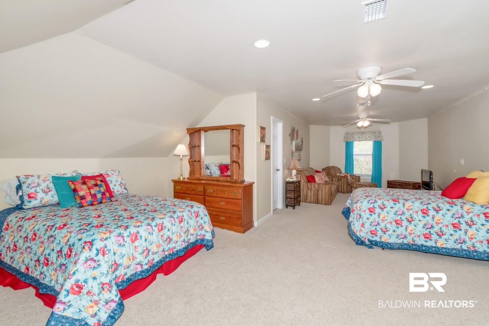 9905 Carnoustie Court Foley, AL 36535 - Photo 21 of 31 Carpeted bedroom with a ceiling fan and vaulted ceiling