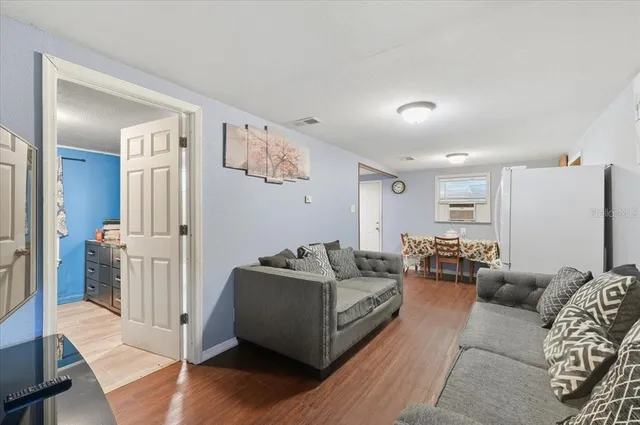 a view of a garden with plants