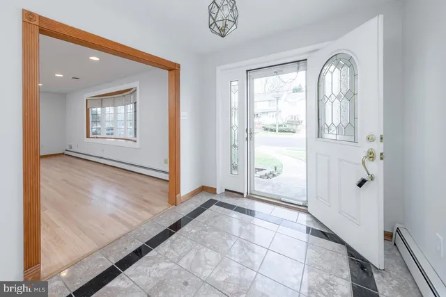 a view of an entryway door