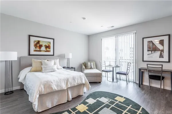 a car parked in a garage