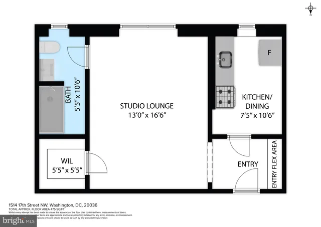 $220,000 | 1514 17th Street Northwest, Unit 311, Washington, DC 20036