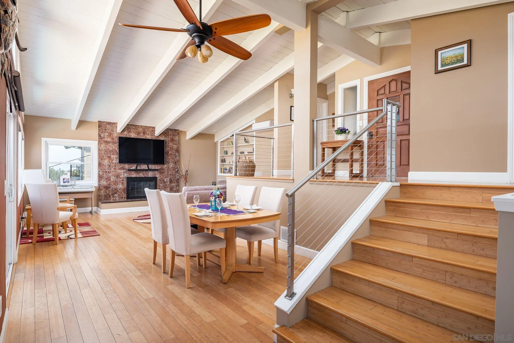 4361 Valle Drive La Mesa, CA 91941 - Photo 12 of 67 a living room with furniture and a wooden floor