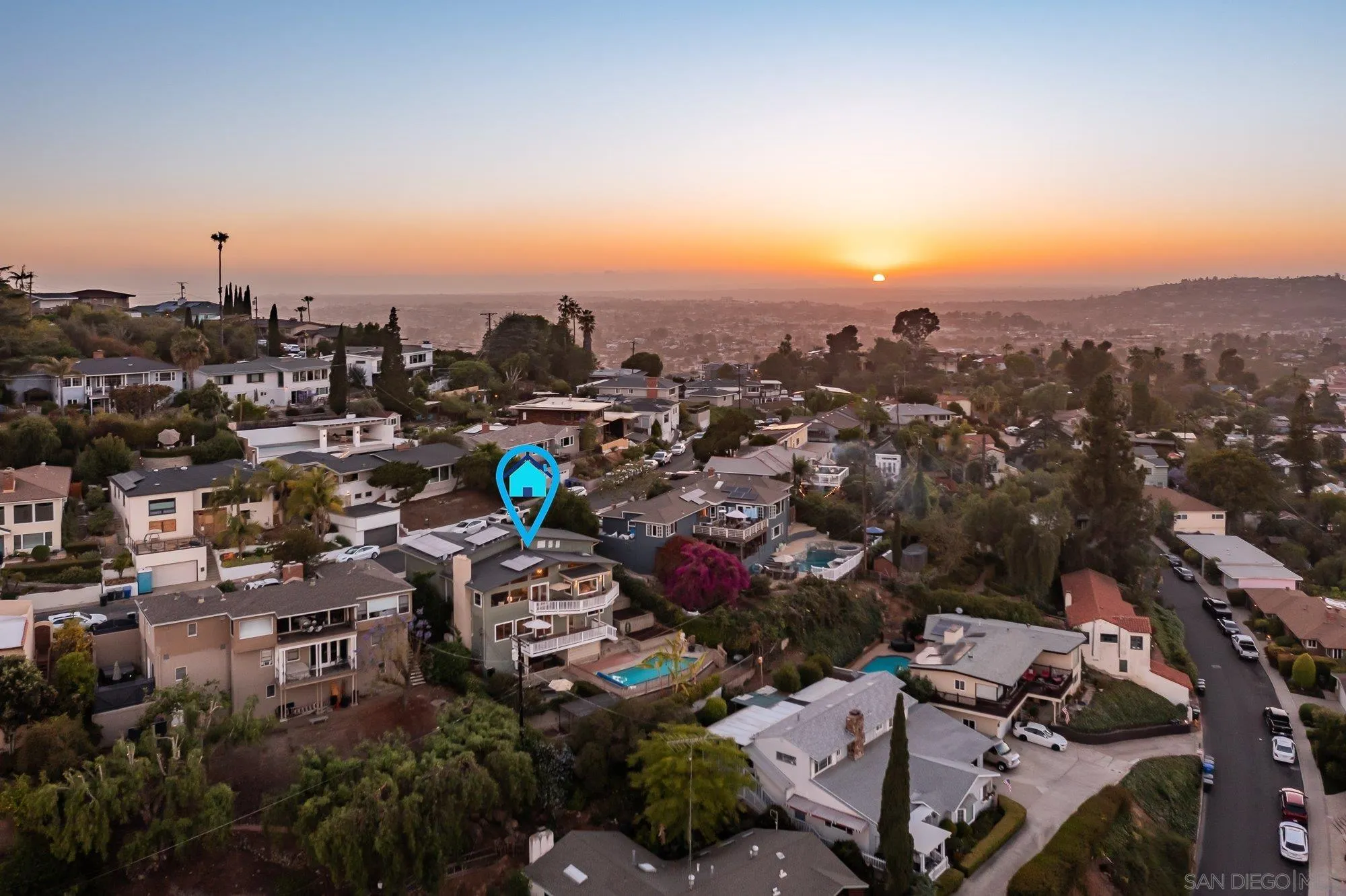 4361 Valle Drive La Mesa, CA 91941 - Photo 3 of 67 an aerial view of a city