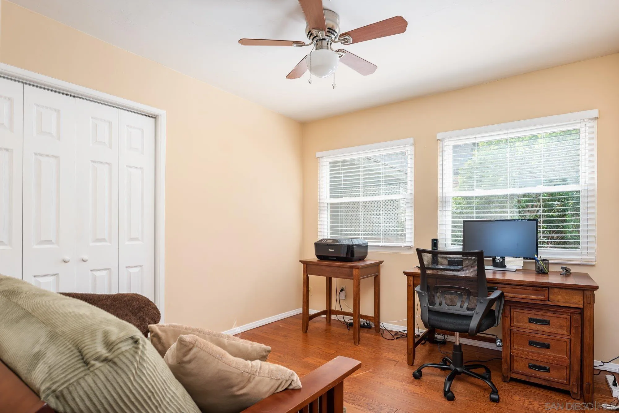 4361 Valle Drive La Mesa, CA 91941 - Photo 44 of 67 a view of a workspace with furniture and a window