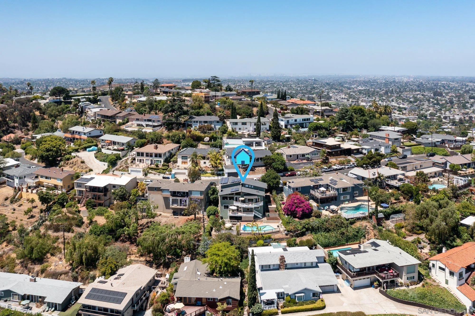 4361 Valle Drive La Mesa, CA 91941 - Photo 5 of 67 an aerial view of a city