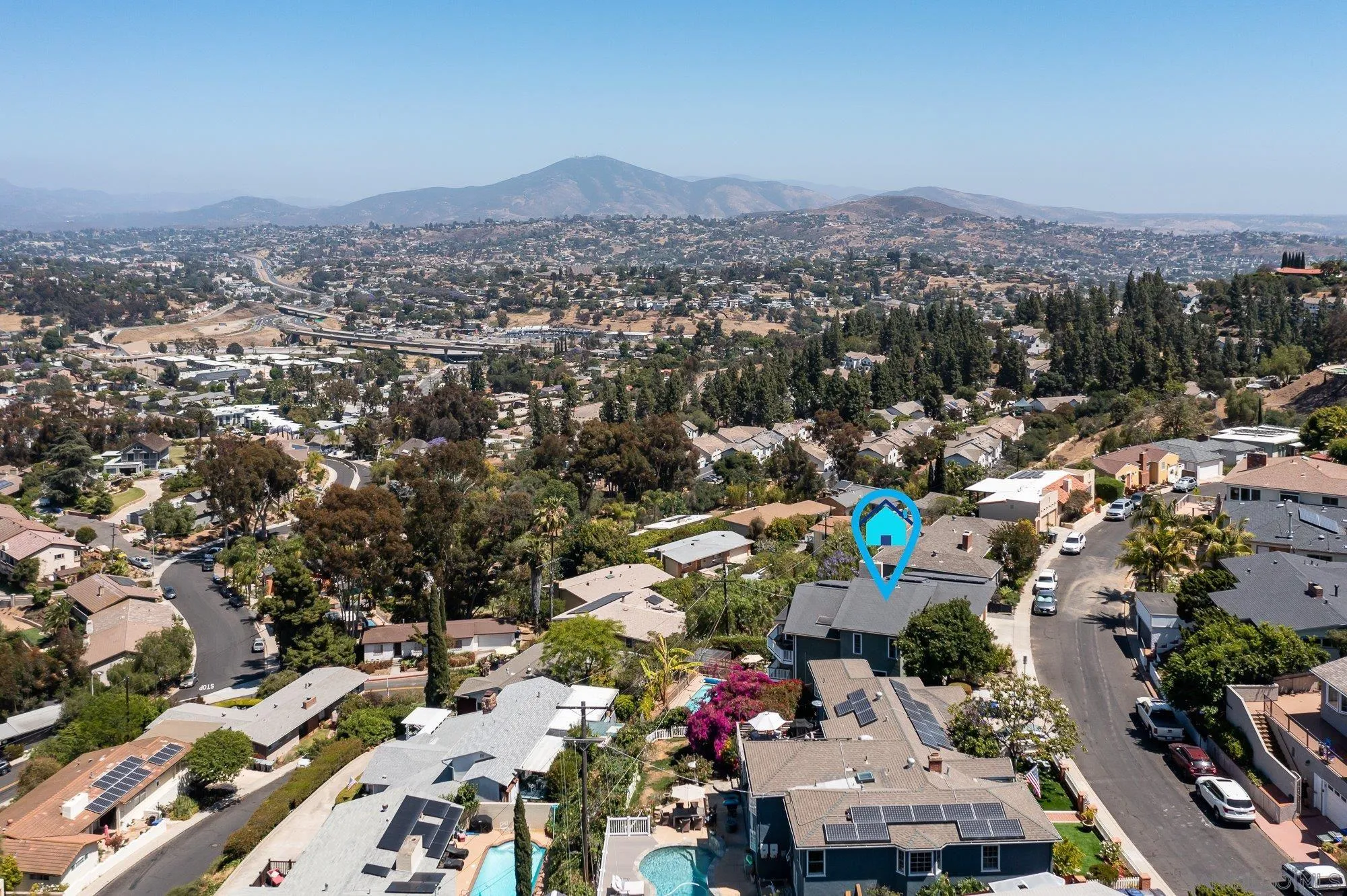 4361 Valle Drive La Mesa, CA 91941 - Photo 66 of 67 an aerial view of a city
