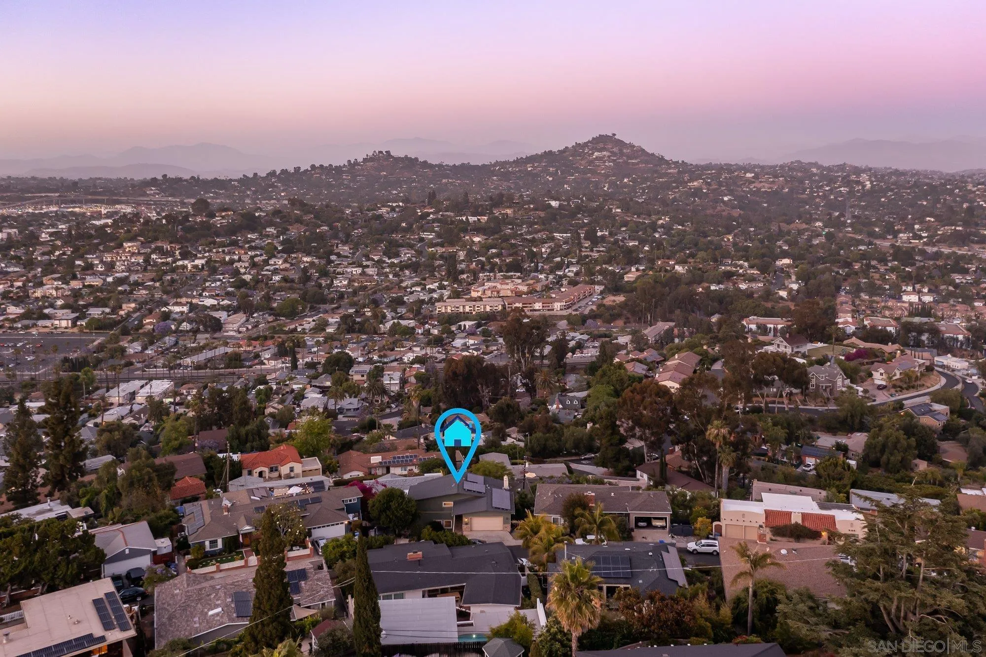 4361 Valle Drive La Mesa, CA 91941 - Photo 67 of 67 an aerial view of a city