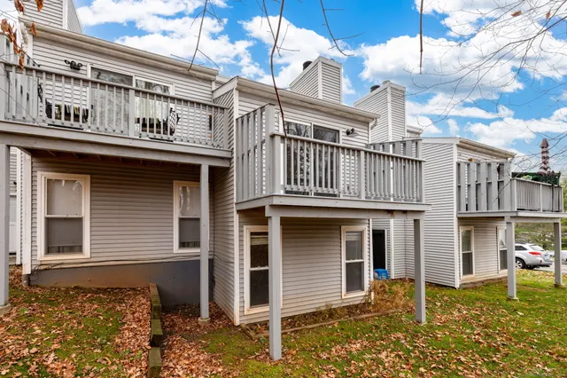 a front view of a building