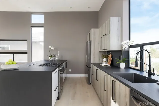 a room with a washer and dryer