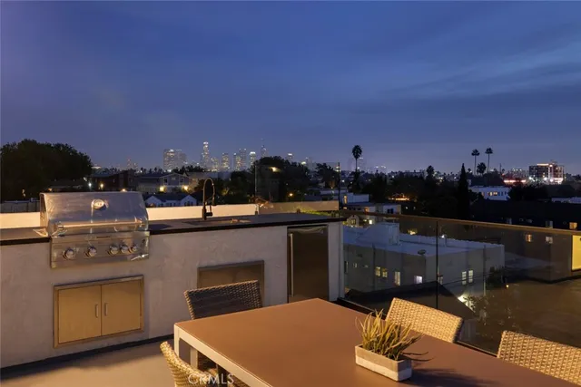 a outdoor space with furniture