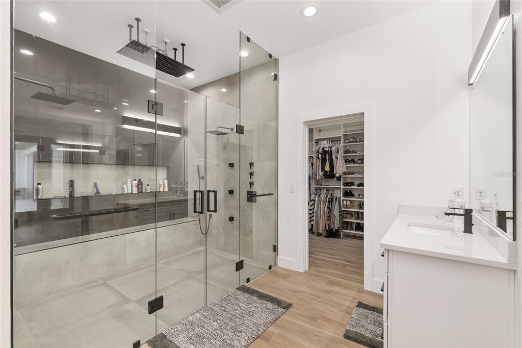 15224 Northwest 56th Court Road Reddick, FL 32686 - Photo 33 of 50 a bathroom with a shower and a sink