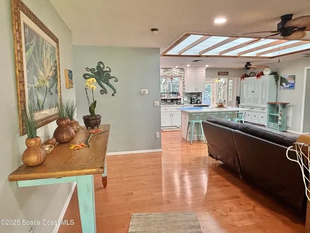 a view of a bench in a backyard