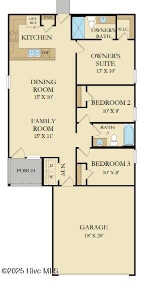 458 Ladyfish Loop Northwest, Unit LOT 59 LOOKOUT Sunset Beach, NC 28468 - Photo 19 of 19 Lookout Floor Plan