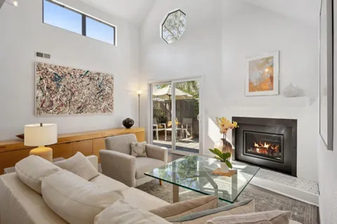 a bedroom with a bed and a view of bedroom