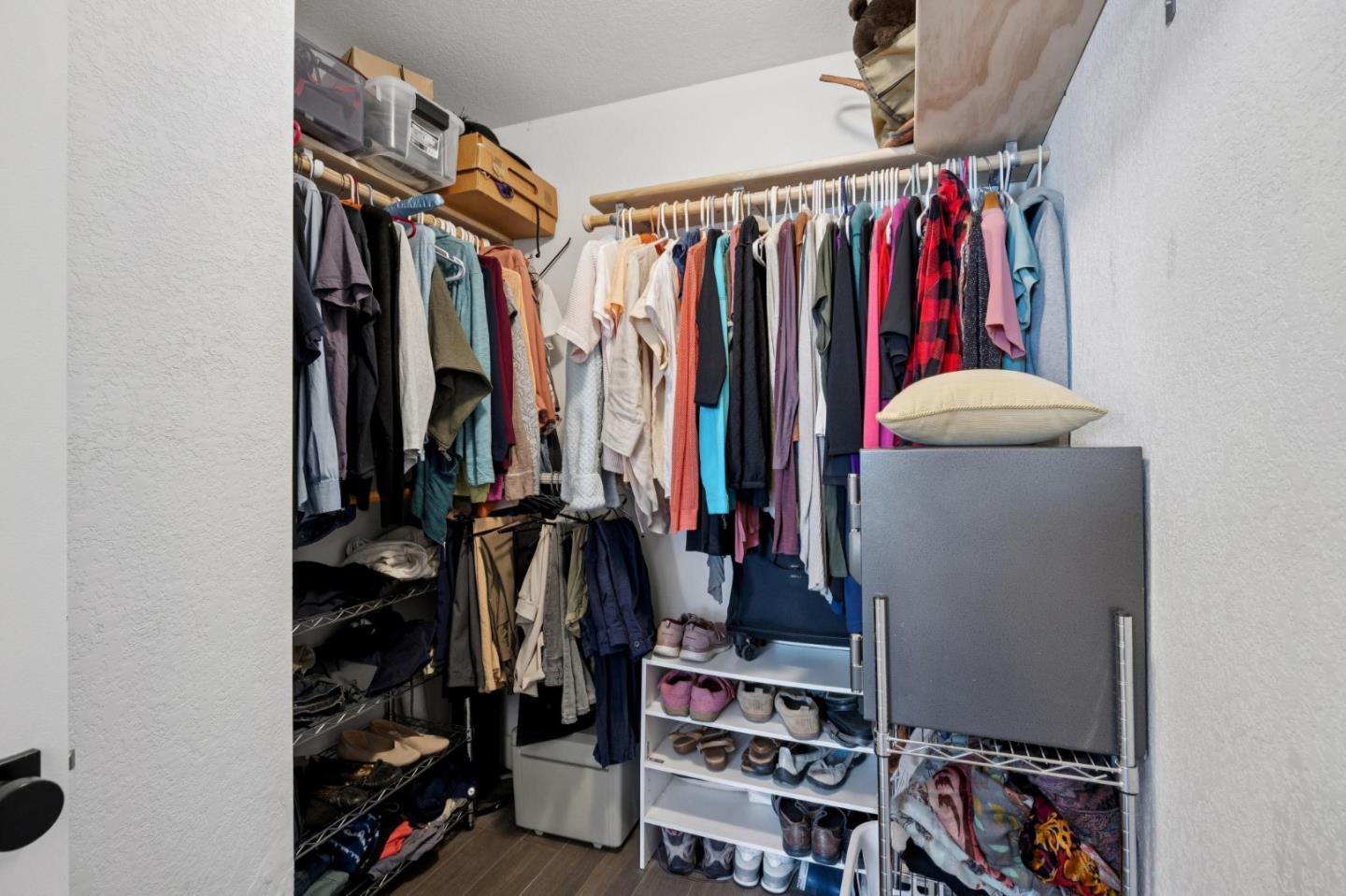2601 Mallory Lane Santa Cruz, CA 95065 - Photo 29 of 52 a view of walk in closet with clothes and shoes
