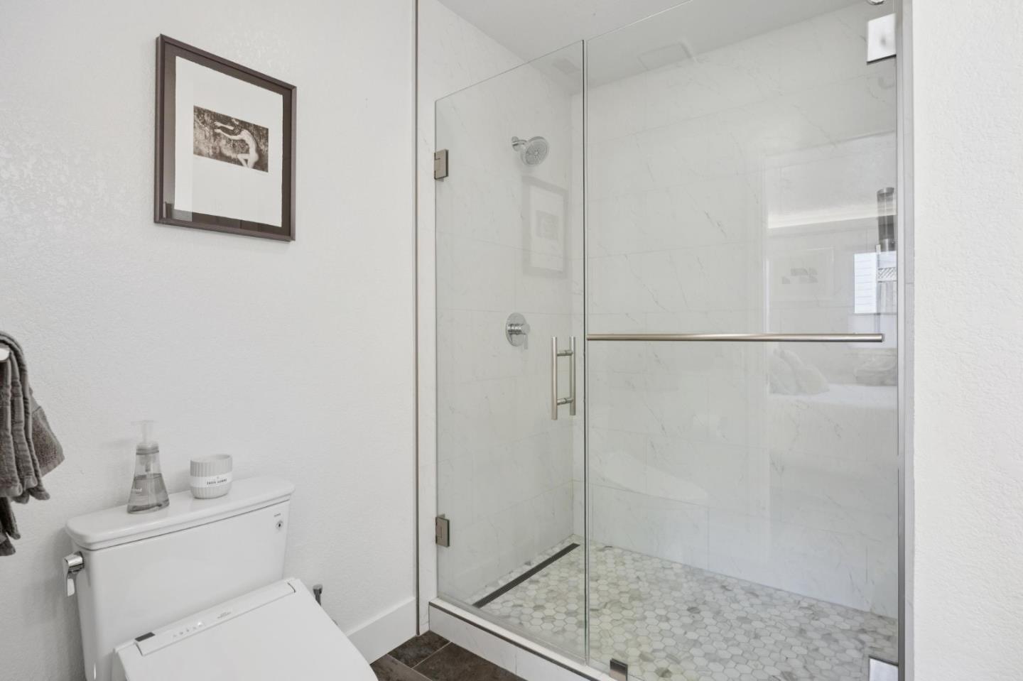 2601 Mallory Lane Santa Cruz, CA 95065 - Photo 32 of 52 a bathroom with a shower a toilet and sink