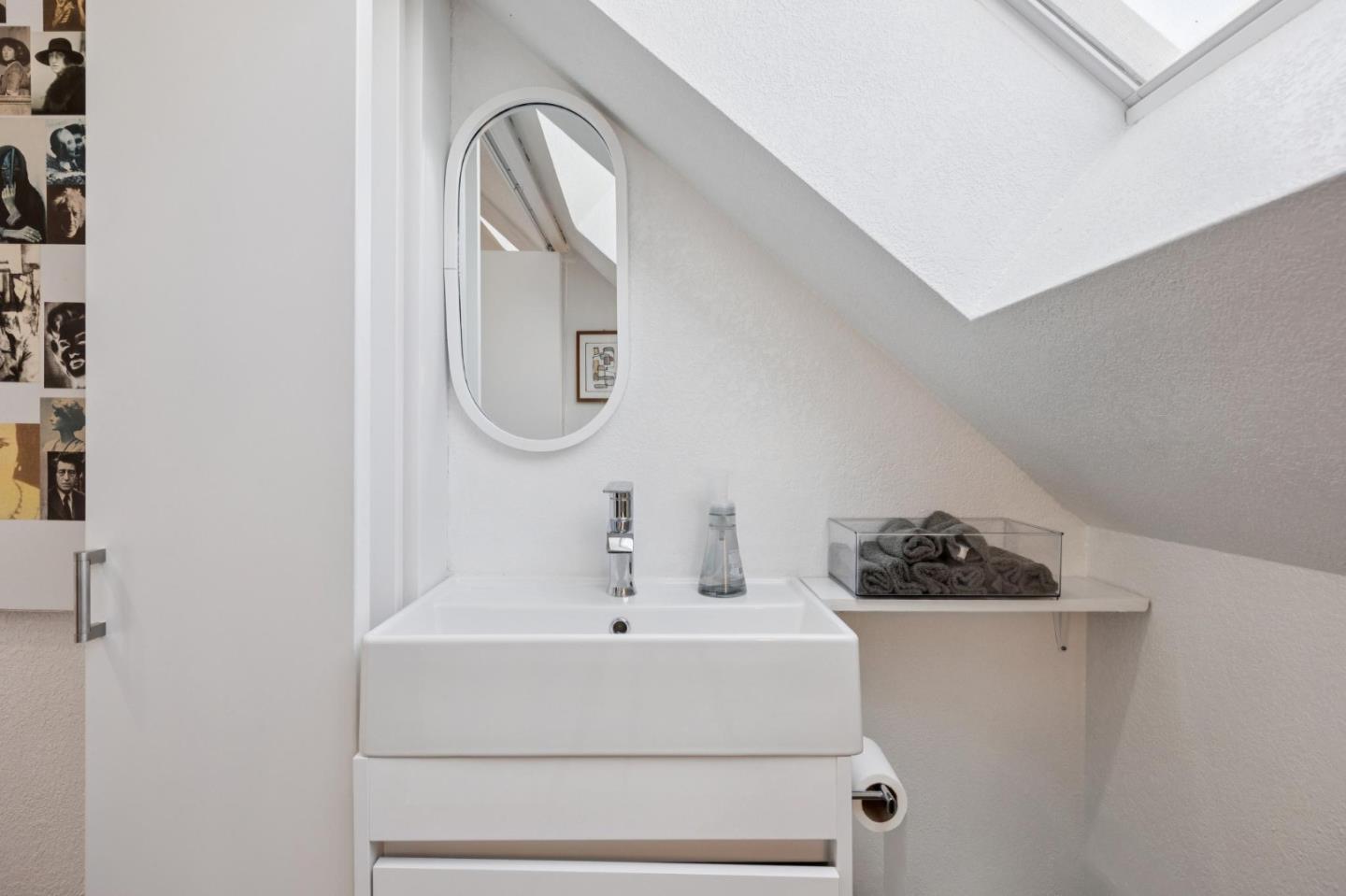 2601 Mallory Lane Santa Cruz, CA 95065 - Photo 48 of 52 a bathroom with a sink and a mirror