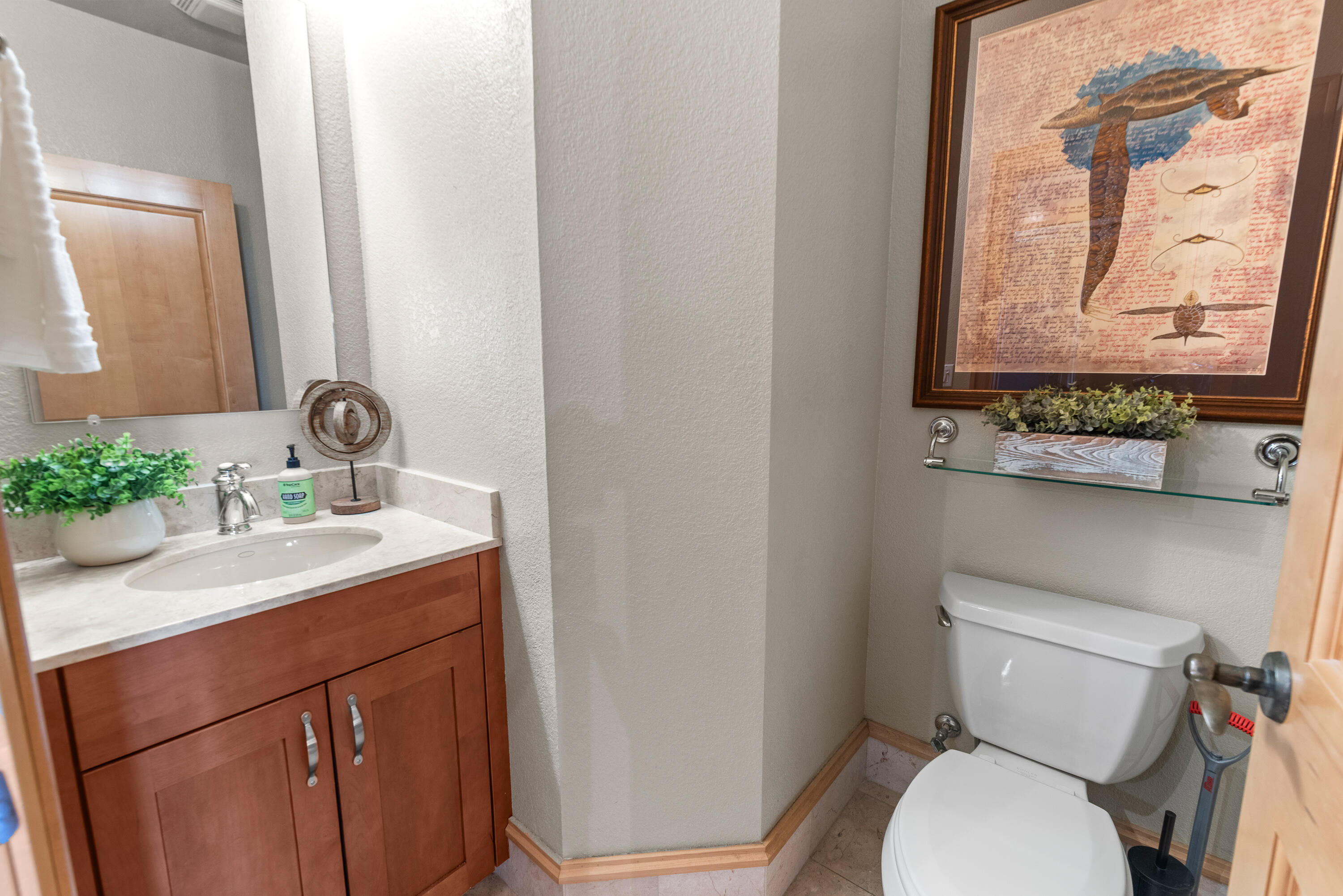 601 East Erie Street, Unit 313 Milwaukee, WI 53202 - Photo 35 of 48 Gracious Marble Powder Room