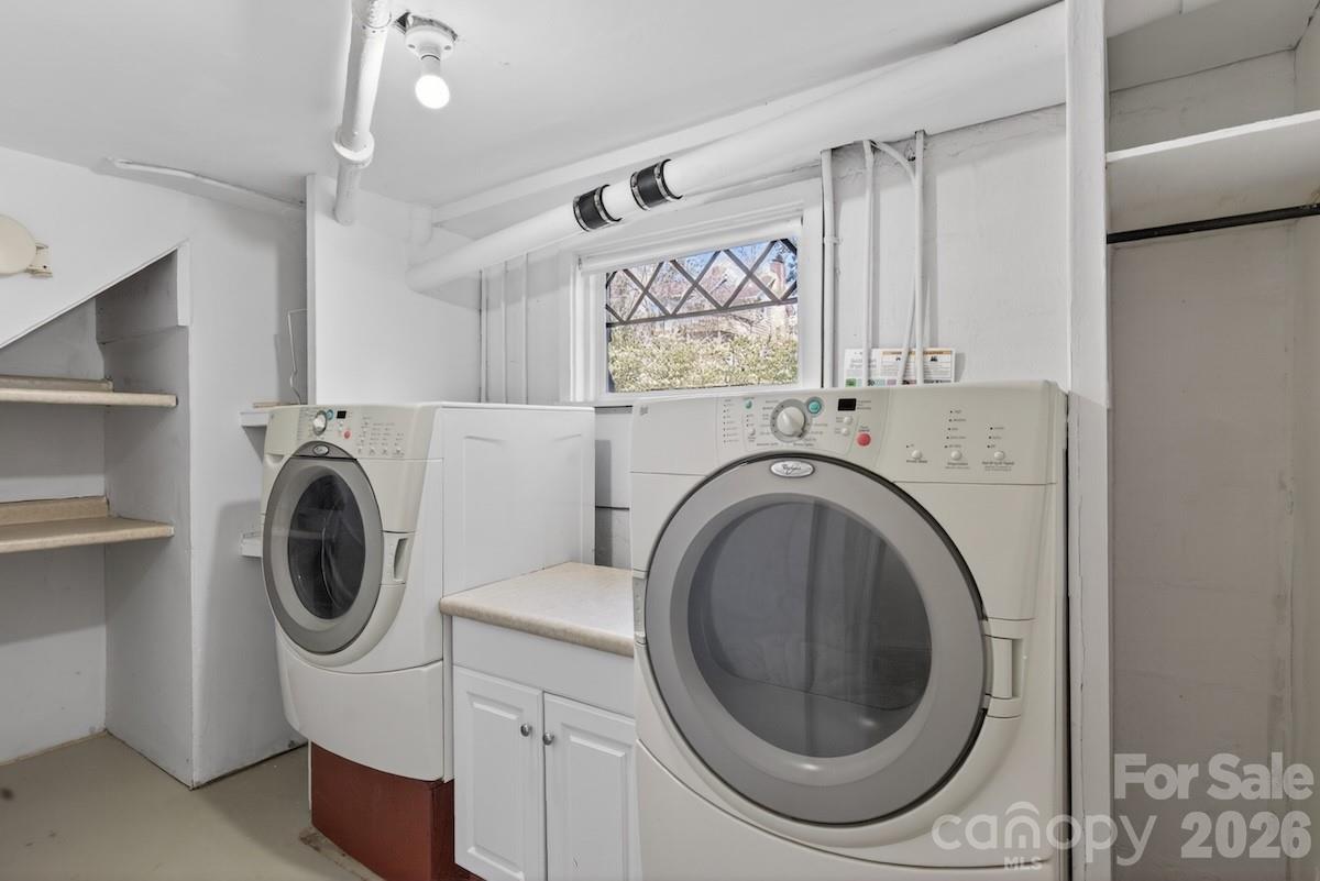 95 Whitney Avenue Tryon, NC 28782 - Photo 23 of 31 a utility room with dryer and washer
