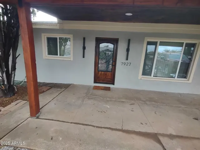 a view of an front door of a house