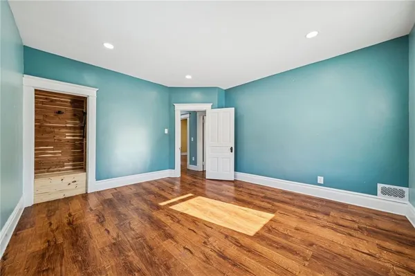 a view of an empty room