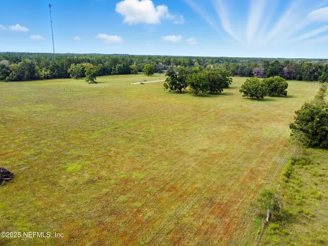 a view of an outdoor space and swimming pool