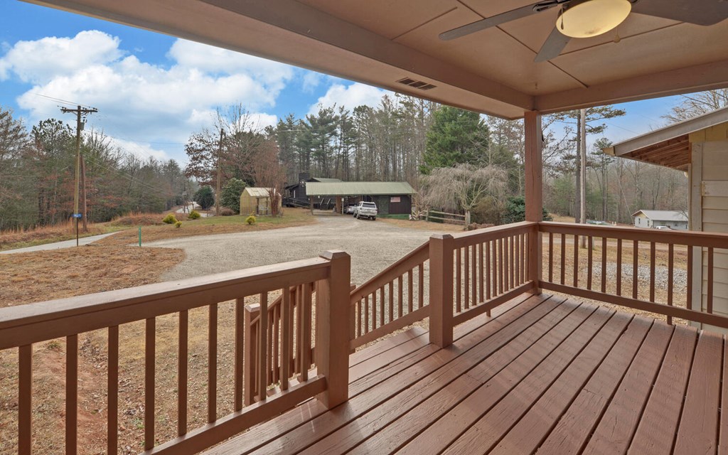 16 Bell Lane Morganton, GA 30560 - Photo 3 of 51 a balcony with wooden floor