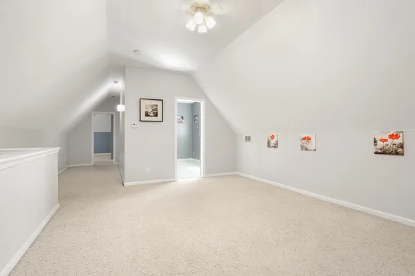 a view of a livingroom with an empty space