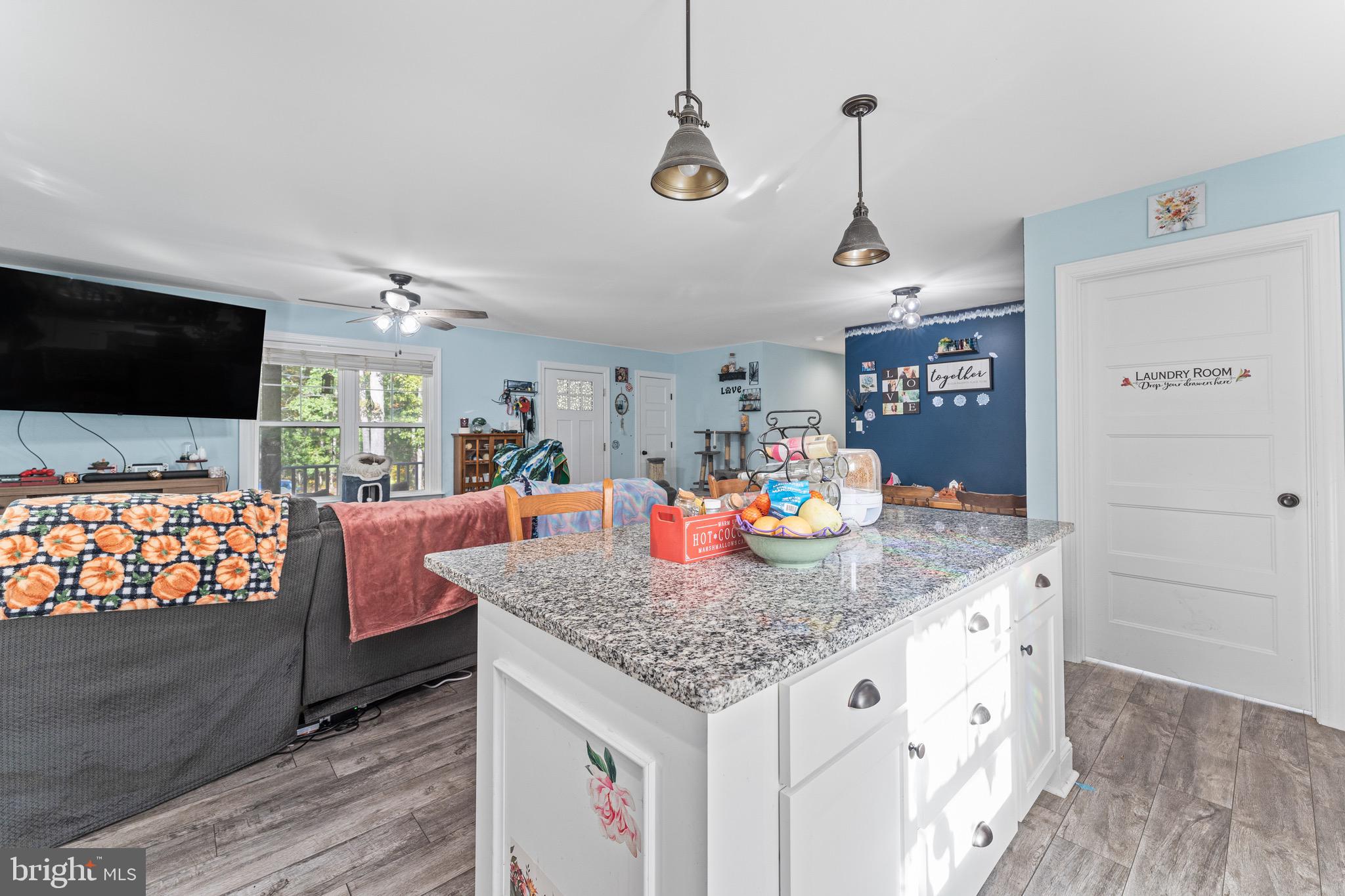 1322 Kennon Road Mineral, VA 23117 - Photo 7 of 27 a view of kitchen island with granite countertop living room