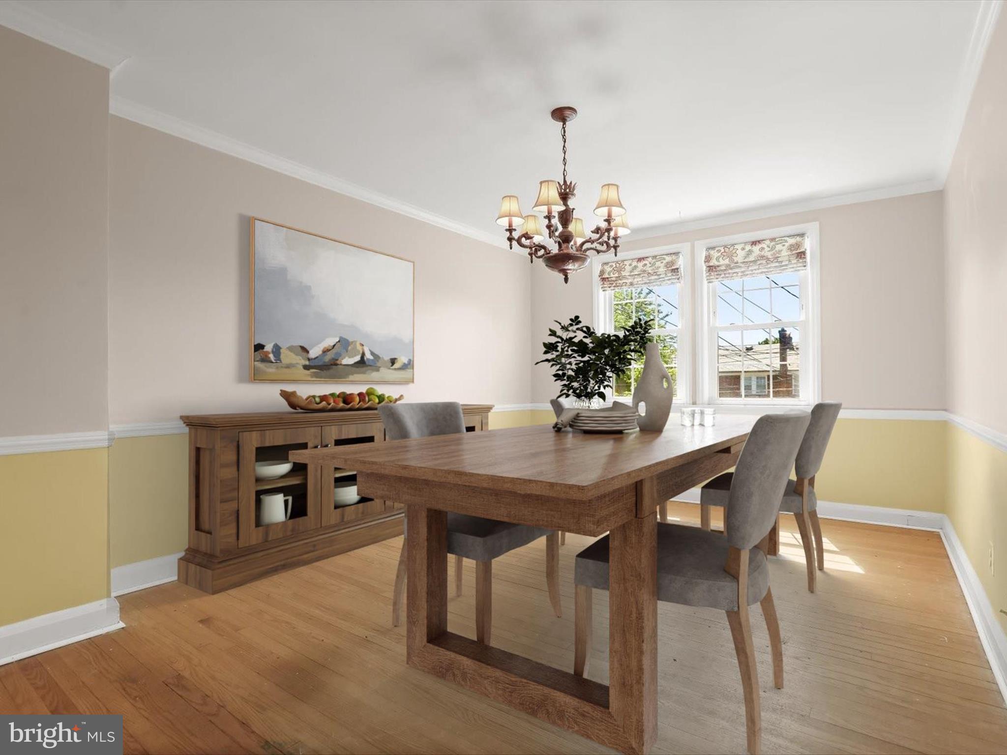 415 Whitfield Road Catonsville, MD 21228 - Photo 3 of 43 a view of a dining room with furniture window and wooden floor