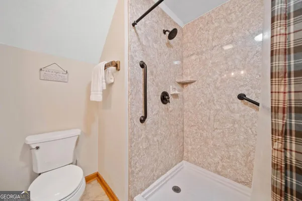 a room with furniture