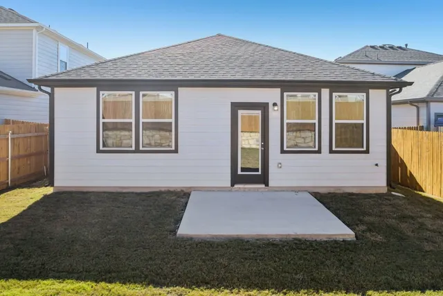 a view of tall building with door