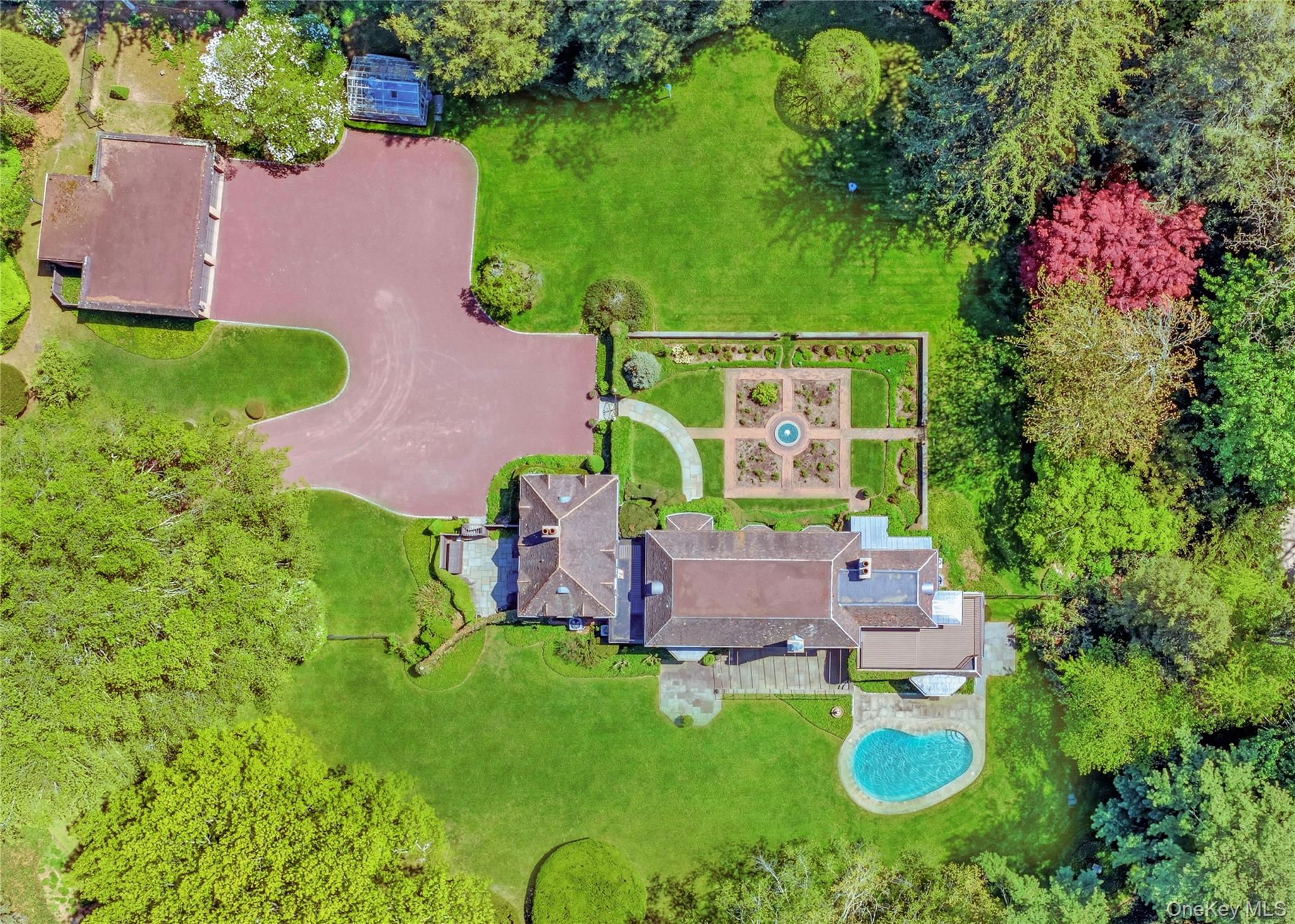 285 Piping Rock Road Locust Valley, NY 11560 - Photo 28 of 28 Aerial View showing 3 Car Garage and Green House