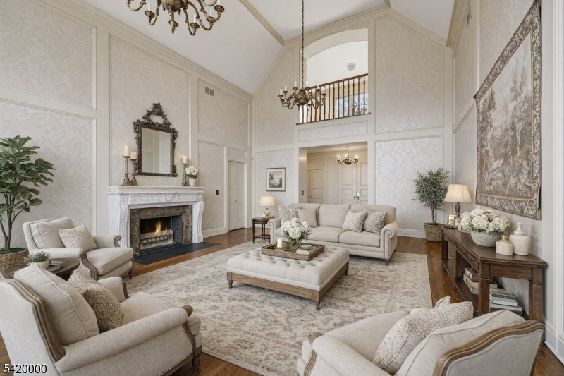 29 Hilltop Road Kinnelon, NJ 07405 - Photo 11 of 50 a living room with furniture and a fireplace