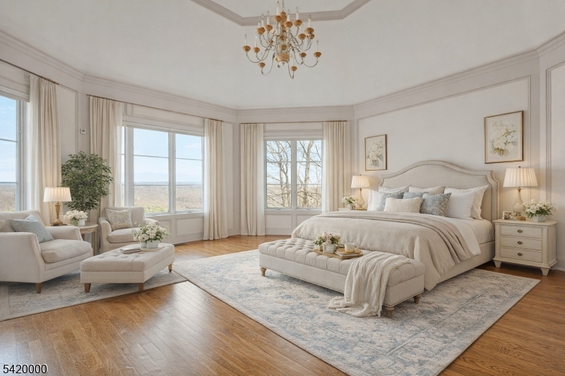 29 Hilltop Road Kinnelon, NJ 07405 - Photo 21 of 50 a bedroom with a large bed and a couch