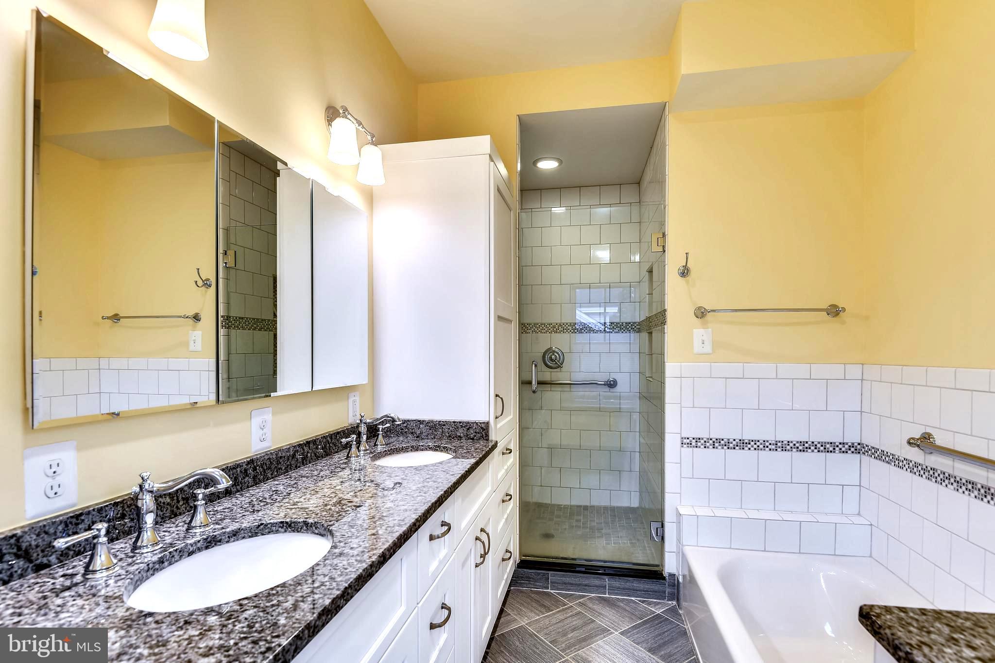 1212 Hayes Road Shady Side, MD 20764 - Photo 25 of 45 Dual Granite Vanity . Spa Tub & Separate Shower